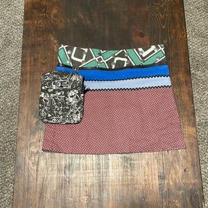 Vintage Skirt with Detachable Belt and Coin Bag